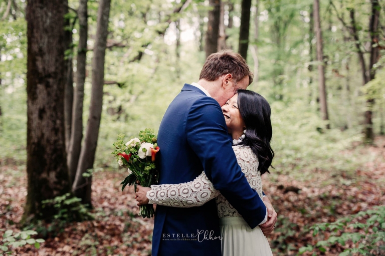 photos de mariage en forêt