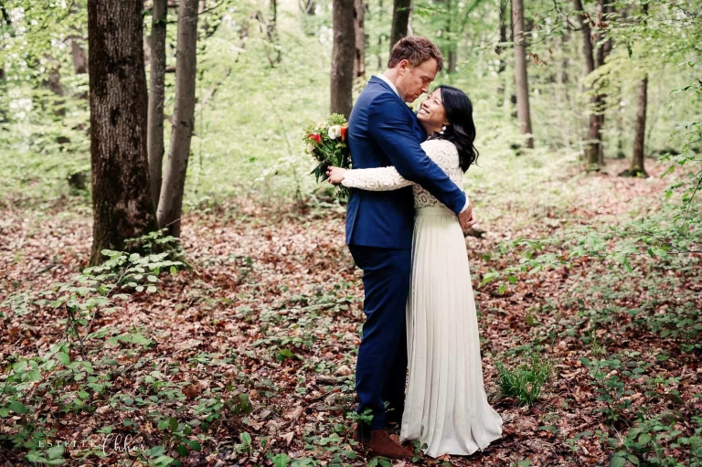 photos de mariage en forêt