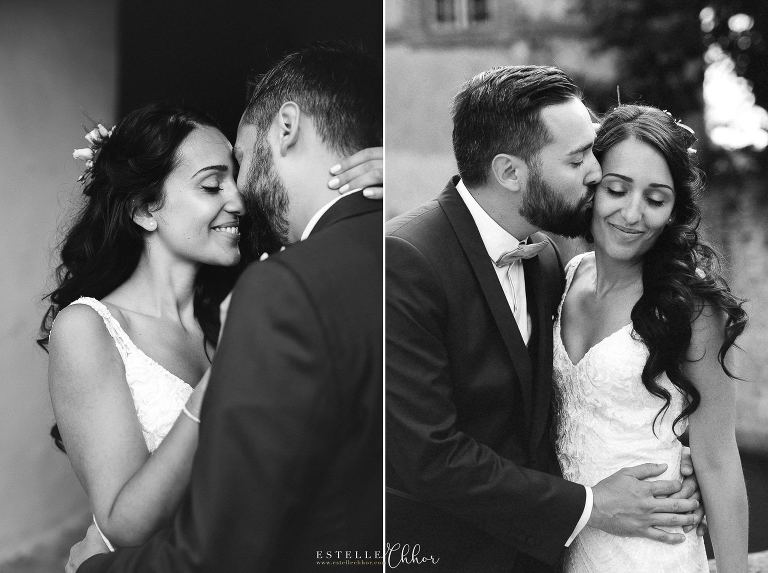 photo de mariage noir et blanc