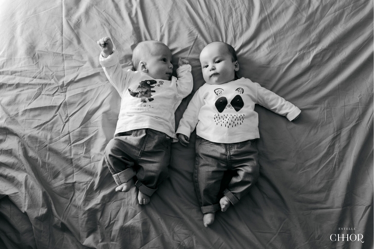 photo portrait jumeaux bébé