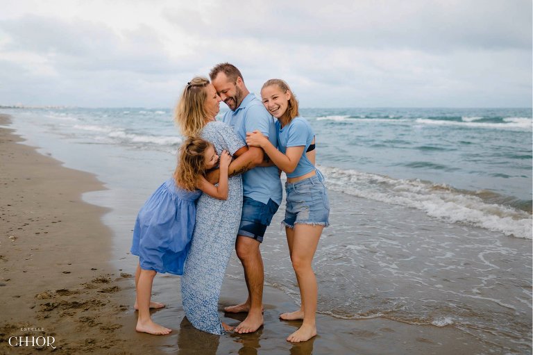 seance photo famille a la plage